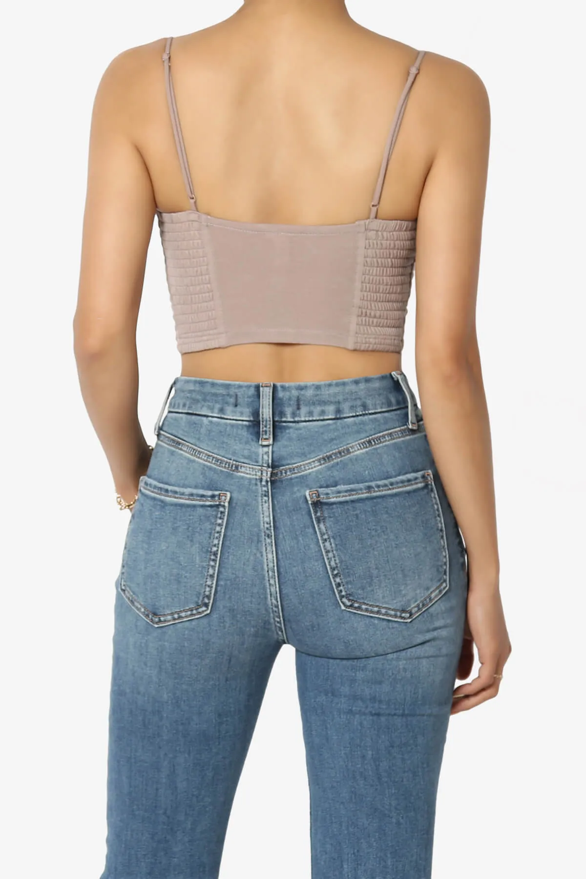 Jennie Smocked Triangle Bralette