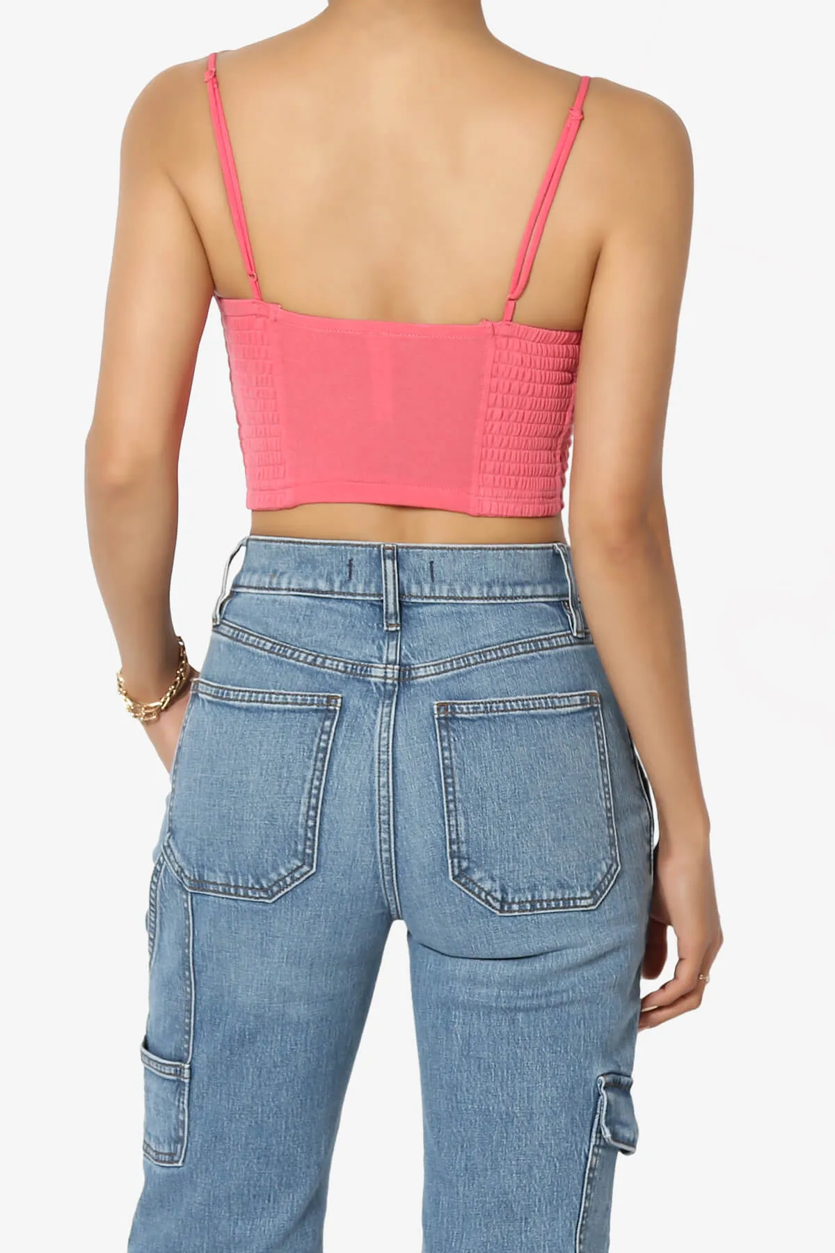 Jennie Smocked Triangle Bralette