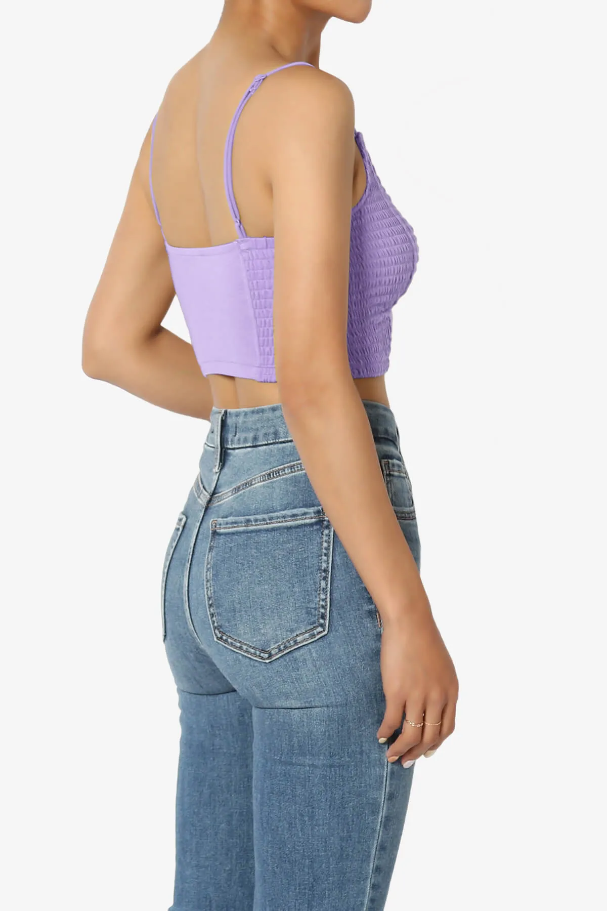 Jennie Smocked Triangle Bralette