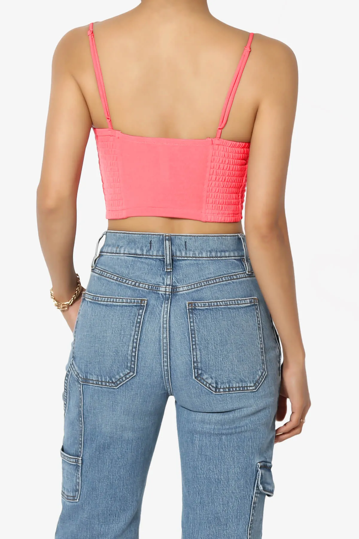 Jennie Smocked Triangle Bralette