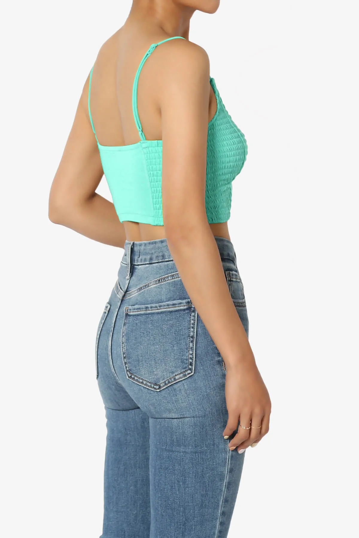 Jennie Smocked Triangle Bralette