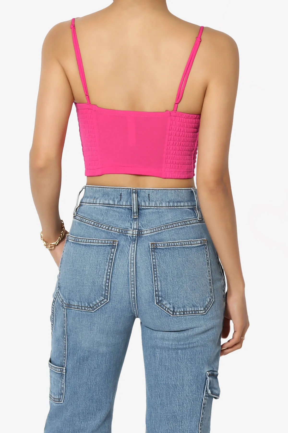 Jennie Smocked Triangle Bralette