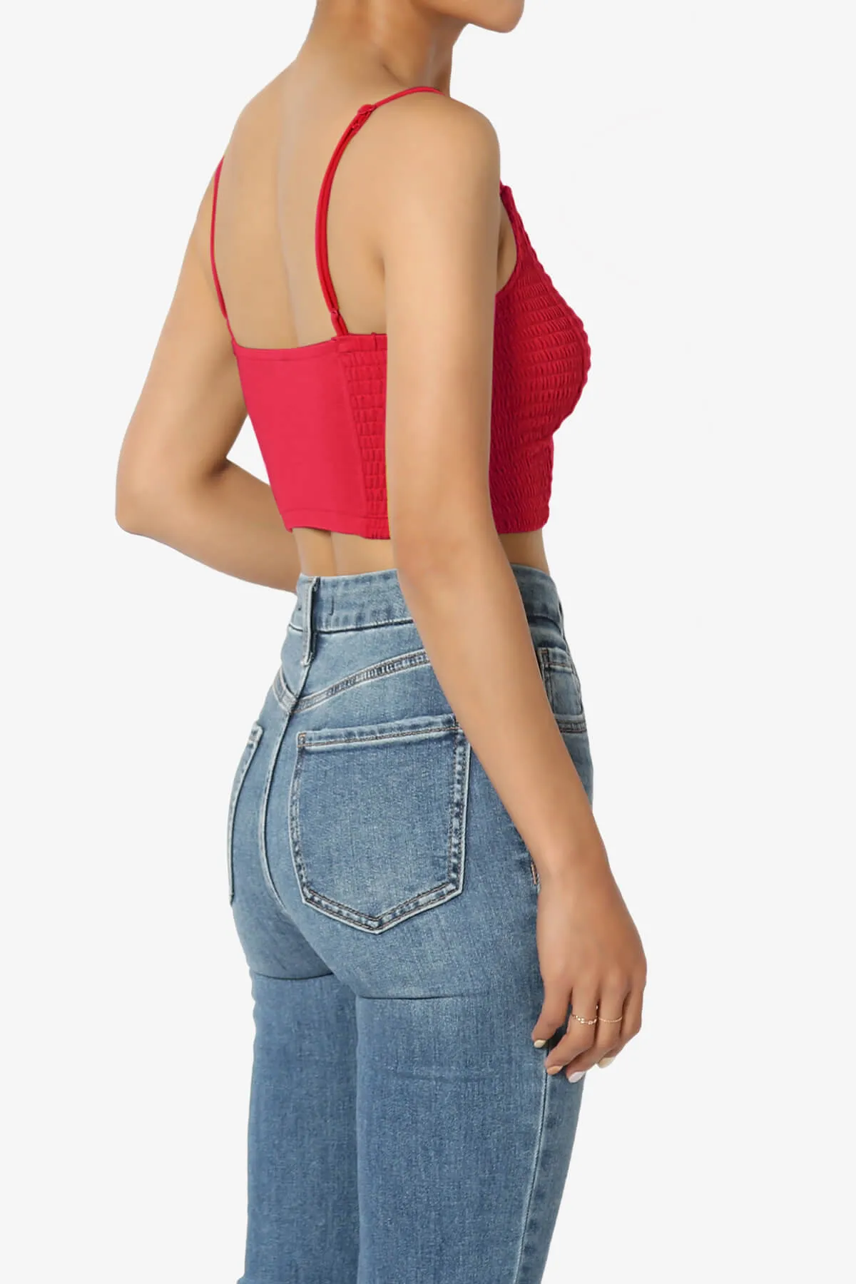 Jennie Smocked Triangle Bralette