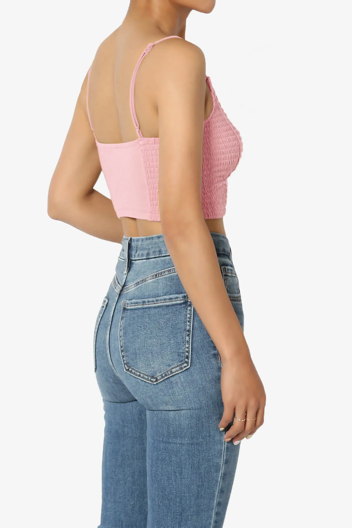 Jennie Smocked Triangle Bralette