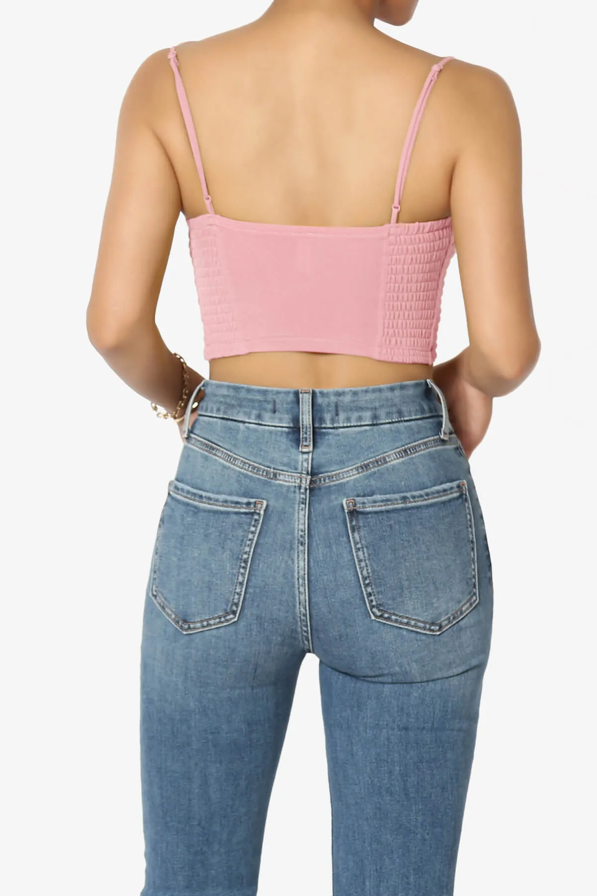 Jennie Smocked Triangle Bralette