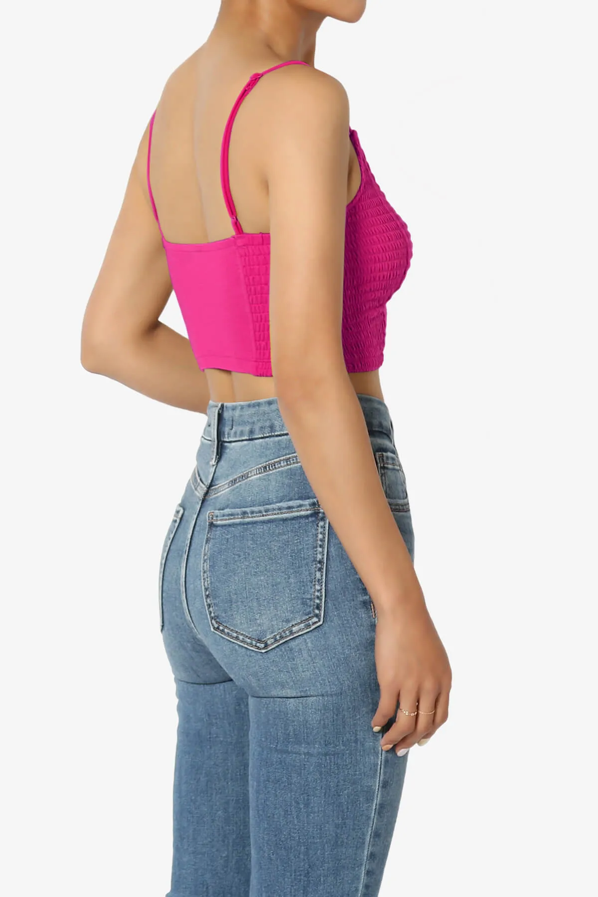 Jennie Smocked Triangle Bralette