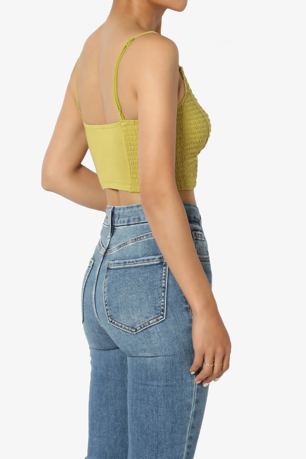 Jennie Smocked Triangle Bralette