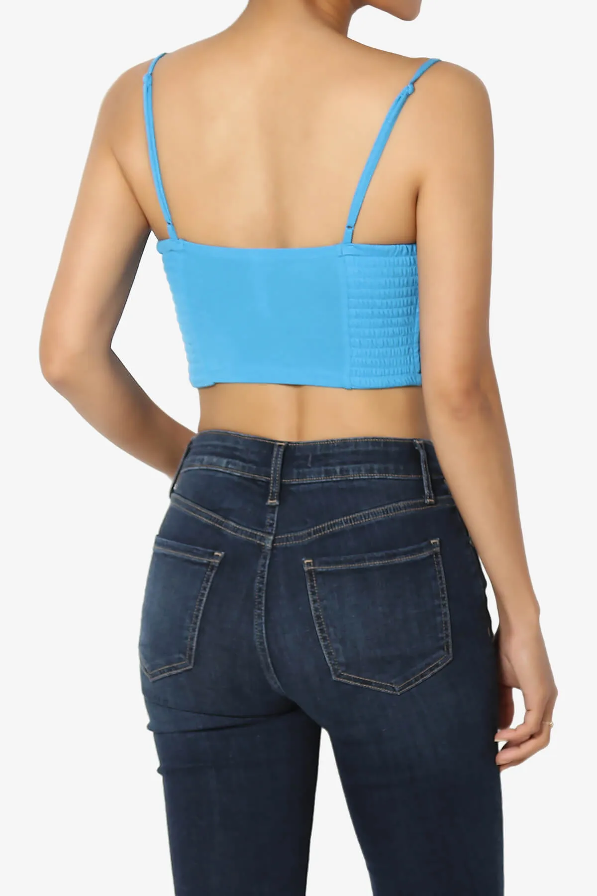 Jennie Smocked Triangle Bralette