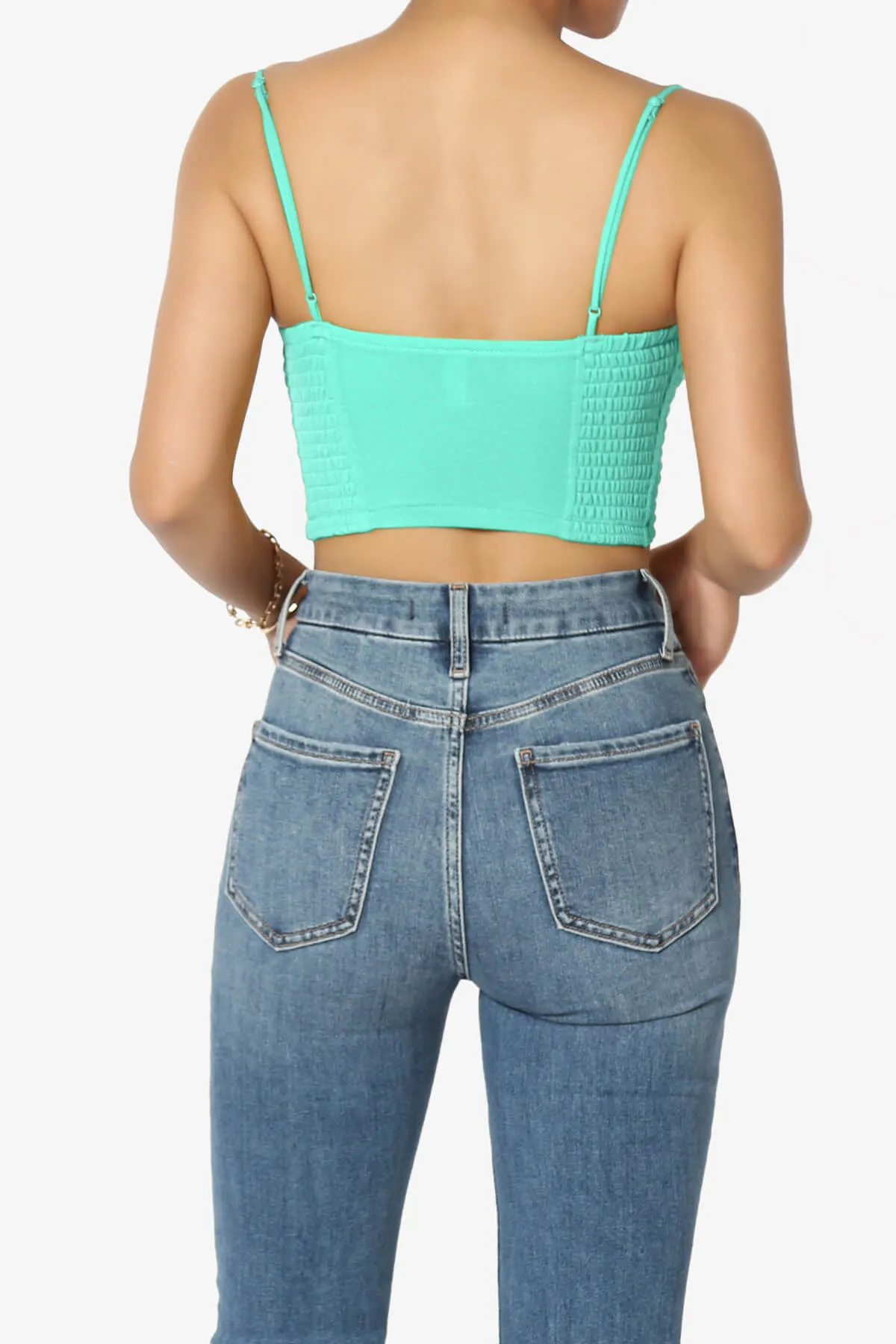 Jennie Smocked Triangle Bralette