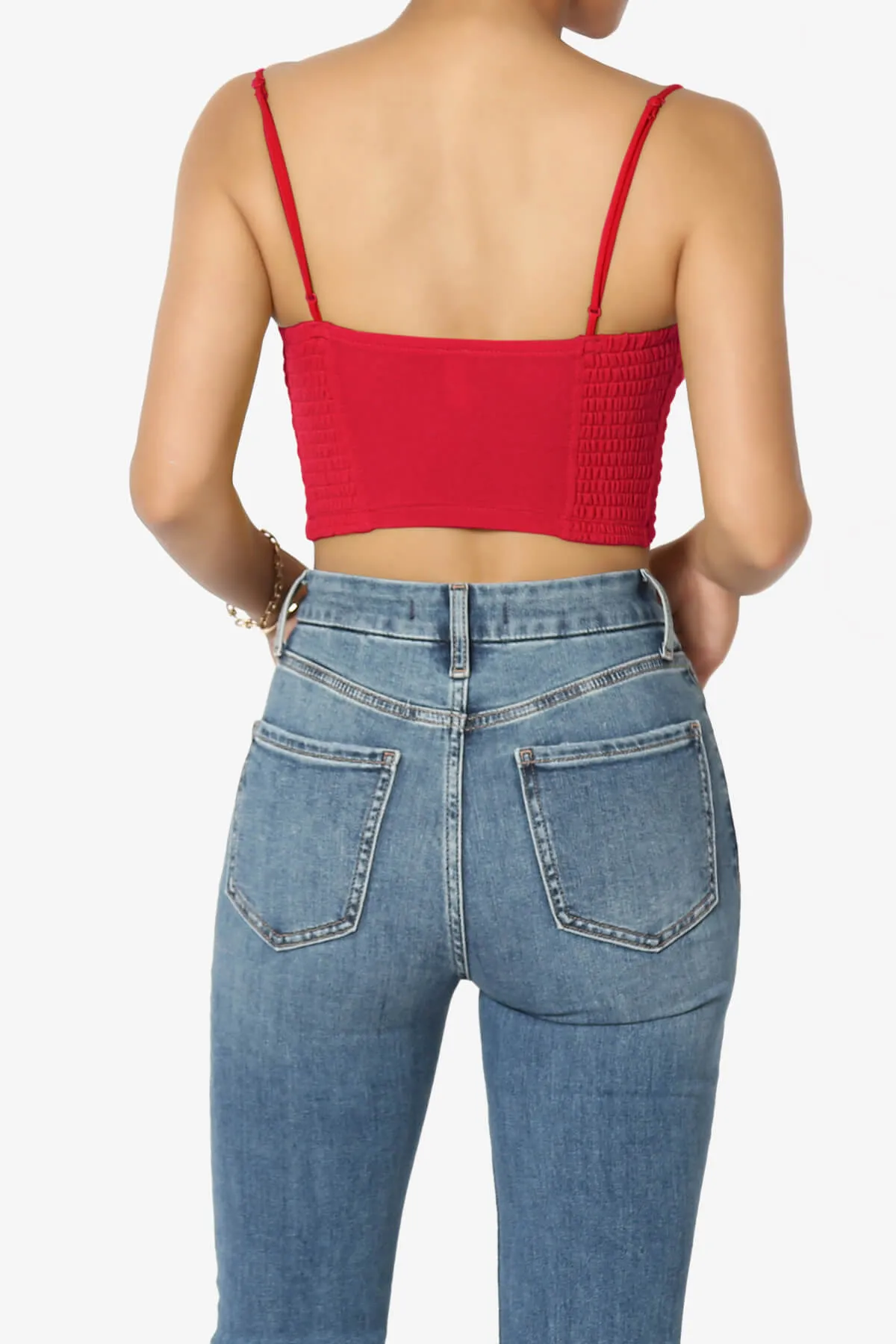 Jennie Smocked Triangle Bralette