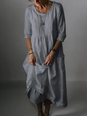 Jessica - Linen Long Dress Casual