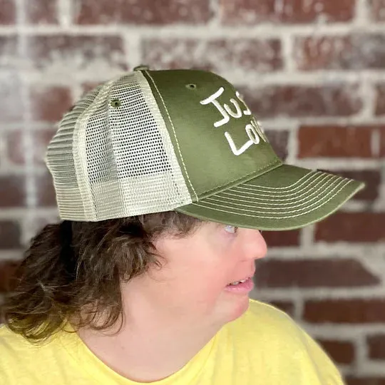 JUST LOVE TRUCKER hat