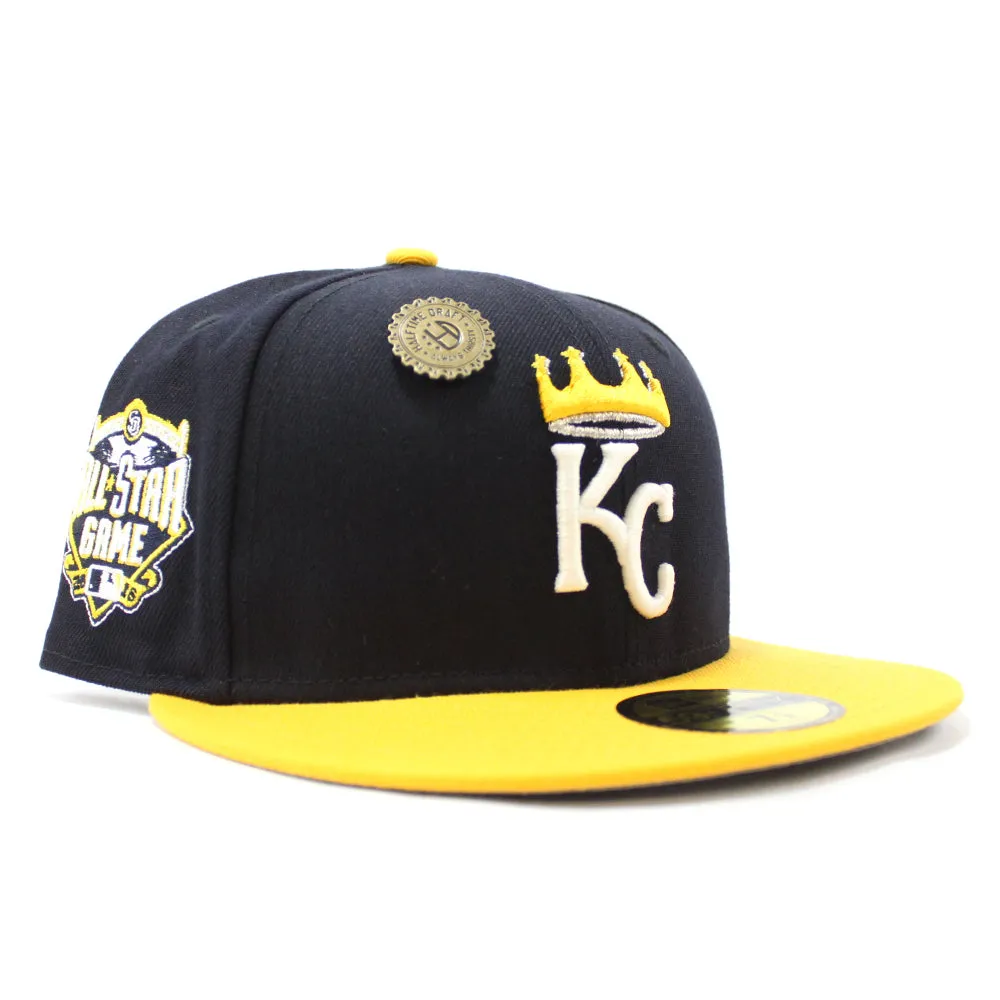 Kansas City Royals 2016 All-Star Game New Era 59Fifty Fitted Hat (Navy Yellow Gray Under Brim)