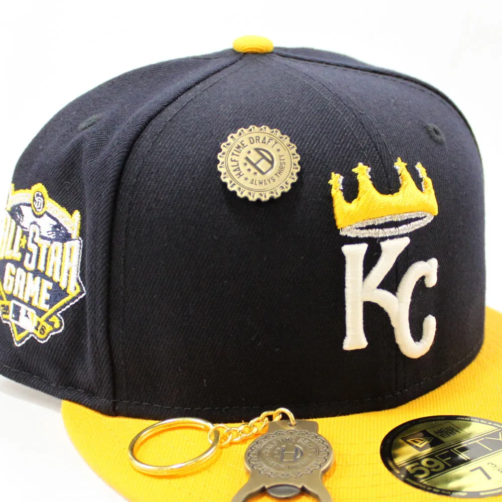Kansas City Royals 2016 All-Star Game New Era 59Fifty Fitted Hat (Navy Yellow Gray Under Brim)