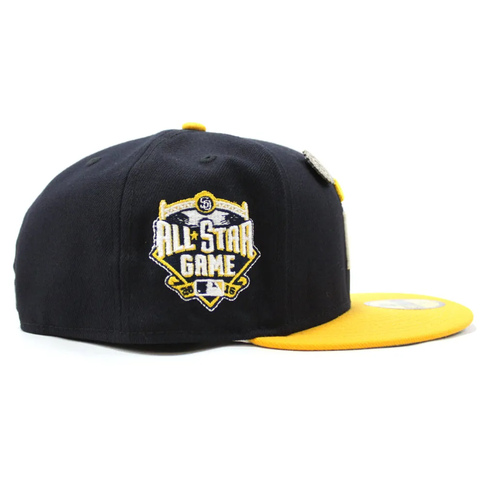 Kansas City Royals 2016 All-Star Game New Era 59Fifty Fitted Hat (Navy Yellow Gray Under Brim)
