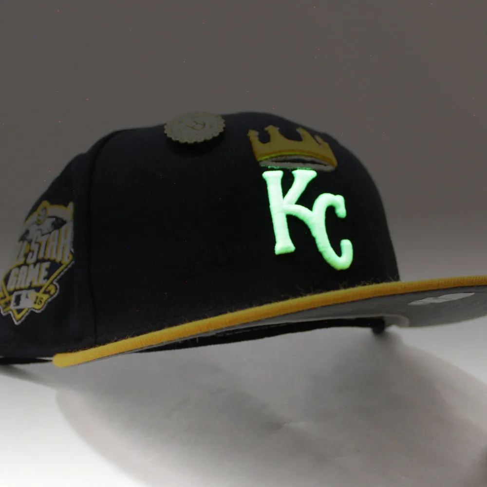 Kansas City Royals 2016 All-Star Game New Era 59Fifty Fitted Hat (Navy Yellow Gray Under Brim)