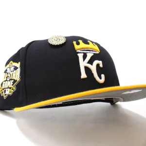 Kansas City Royals 2016 All-Star Game New Era 59Fifty Fitted Hat (Navy Yellow Gray Under Brim)