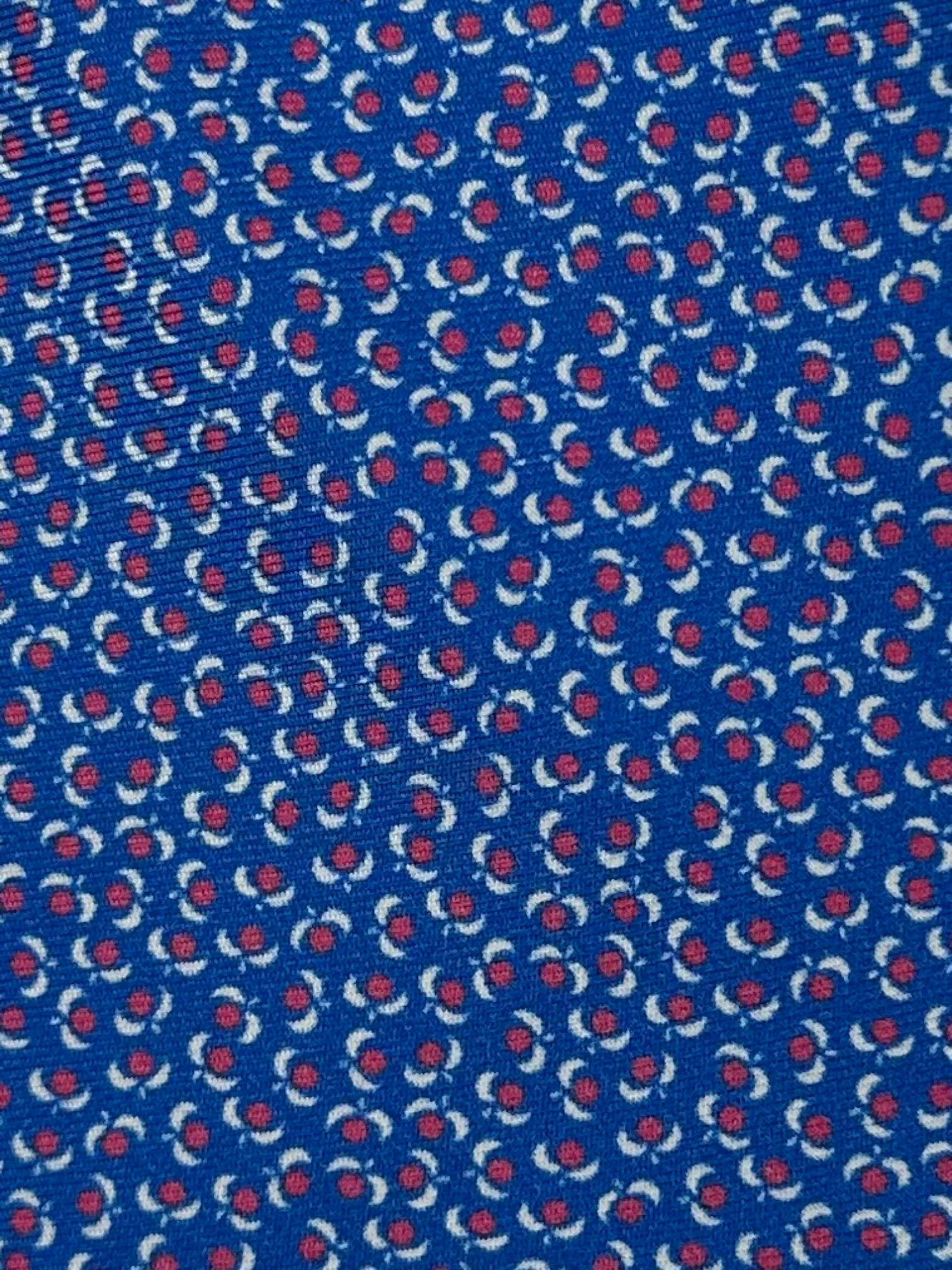 Kiton 5-Fold Azure Blue Floral Silk Tie