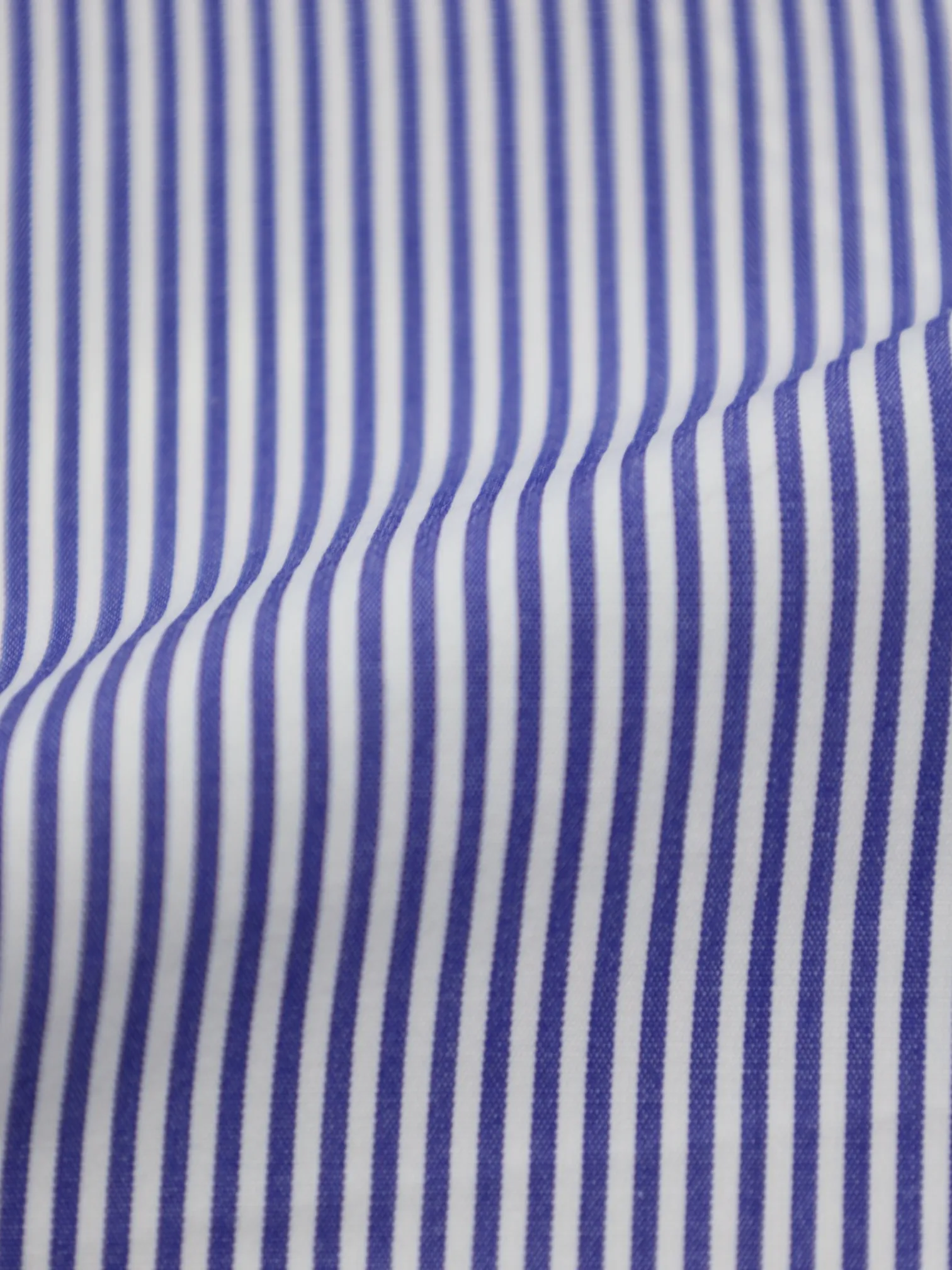 Kiton Light Blue Pinstripe Cotton Shirt