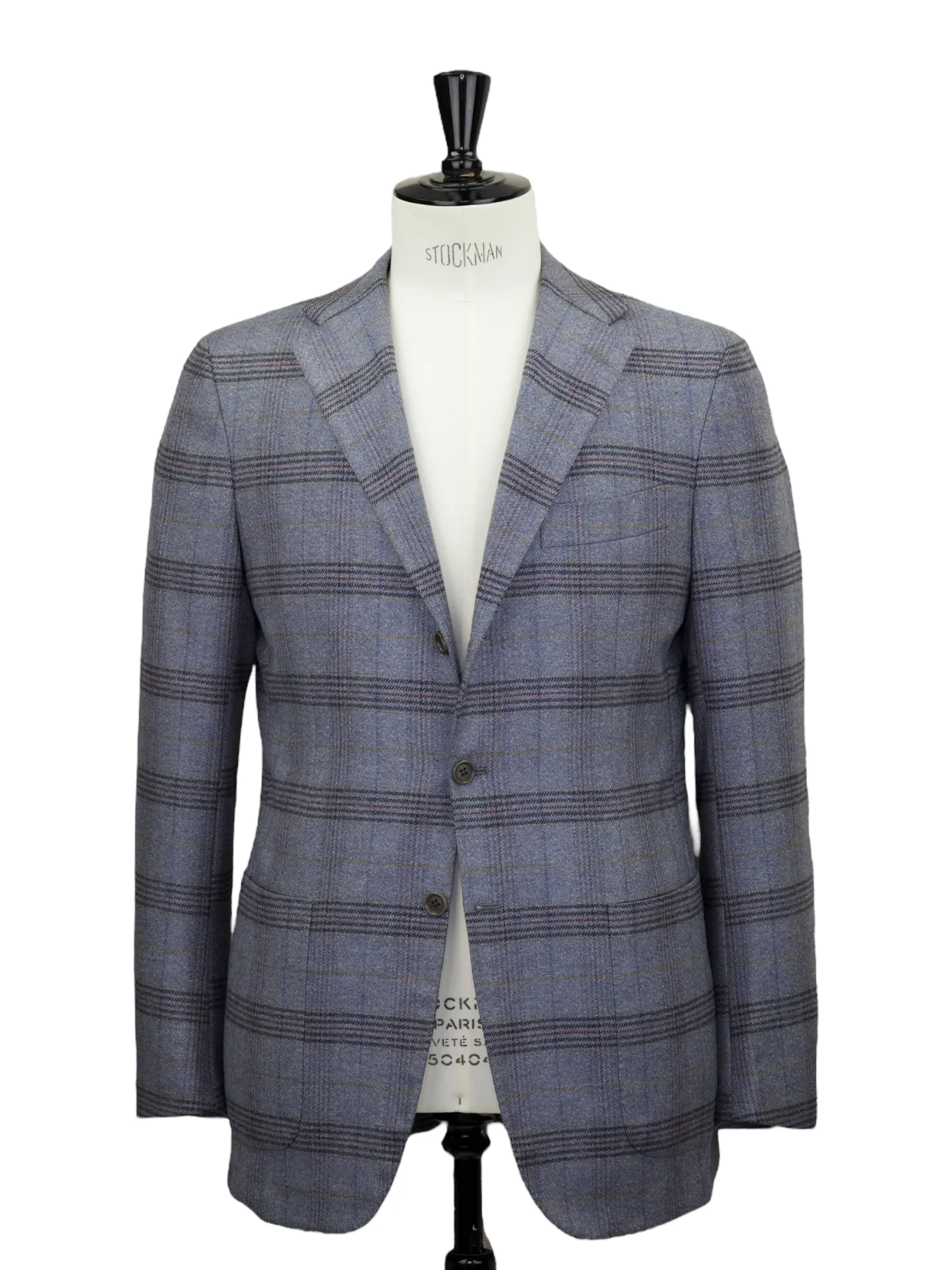 Kiton Multicolor Extrafine-Wool Glen Plaid Jacket