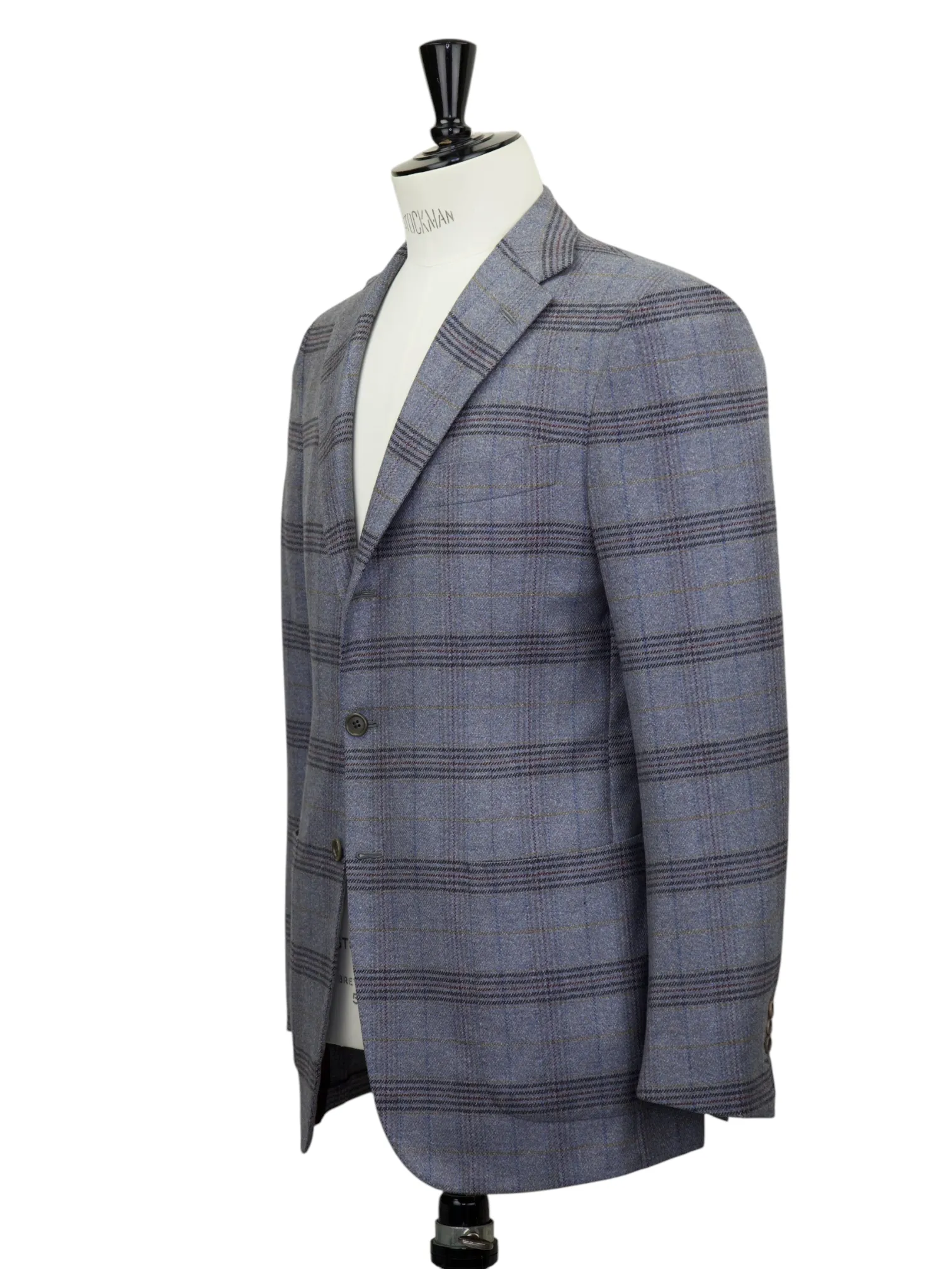 Kiton Multicolor Extrafine-Wool Glen Plaid Jacket
