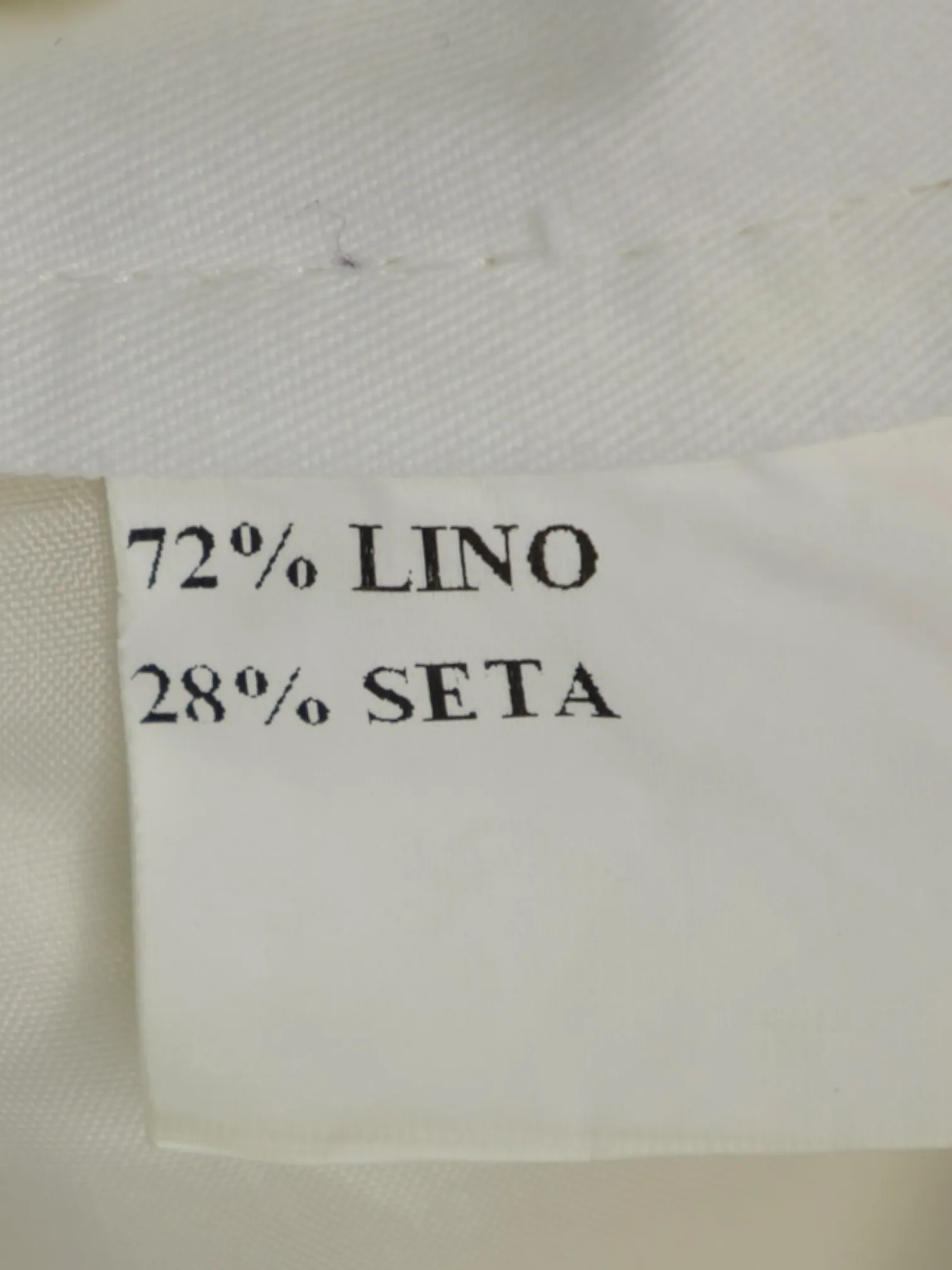 Kiton Offwhite Needlecord Linen & Silk Trousers