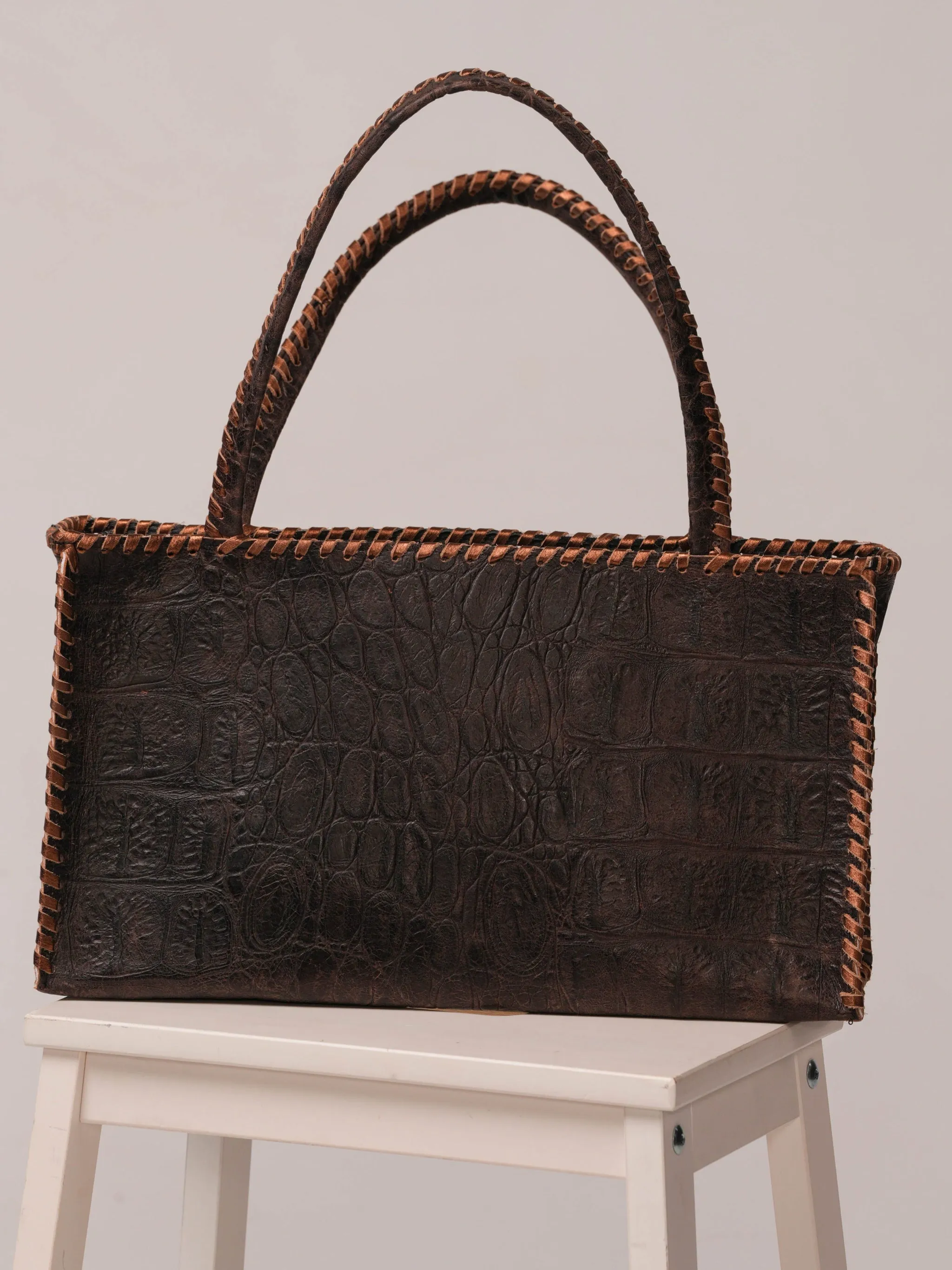 Kurtman Bronze Crystal Stud Tote Bag