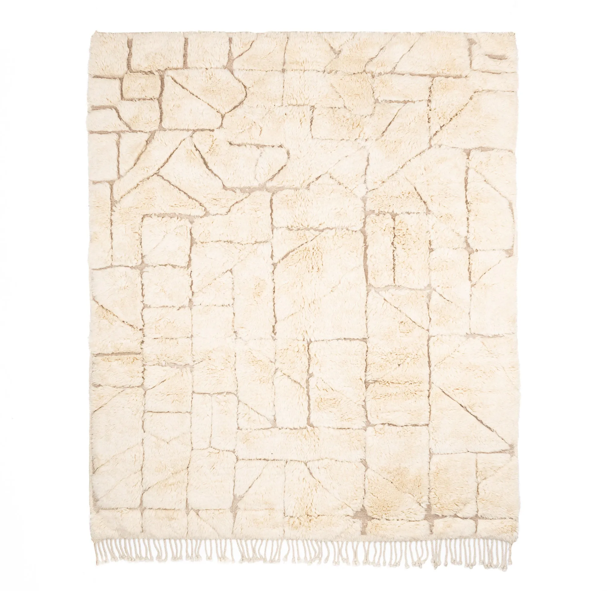 Labyrinthine Dreams - Luxury Shag Moroccan Rug