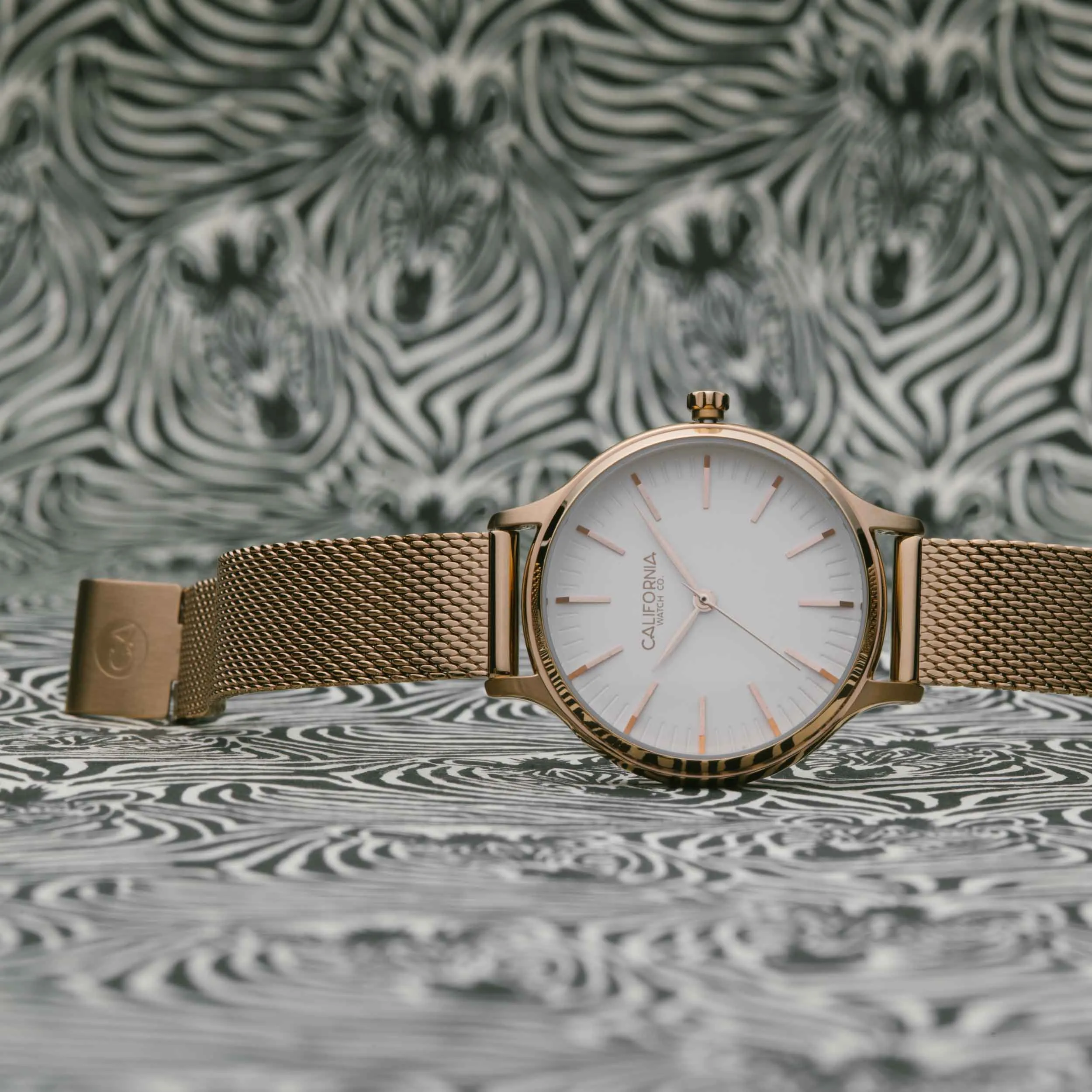 Laguna 34 Mesh Rose Gold White