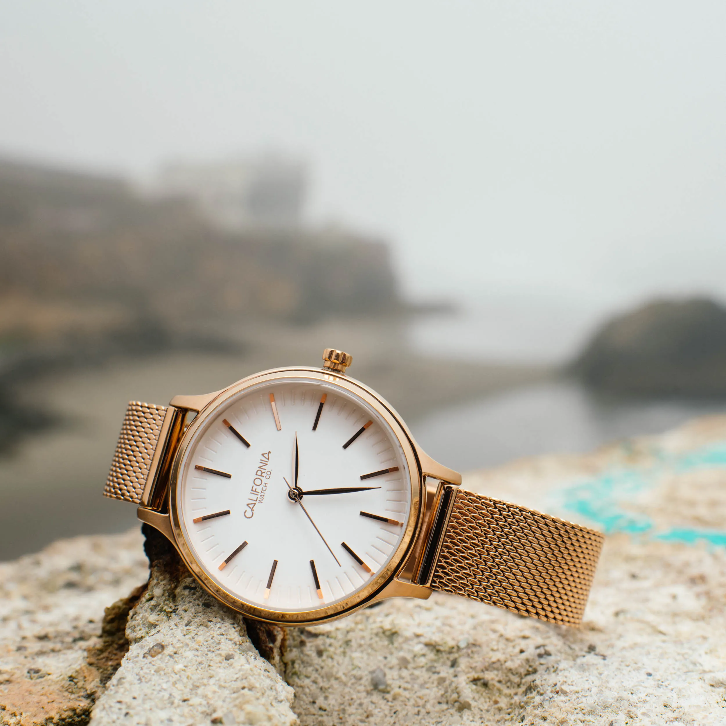 Laguna 34 Mesh Rose Gold White