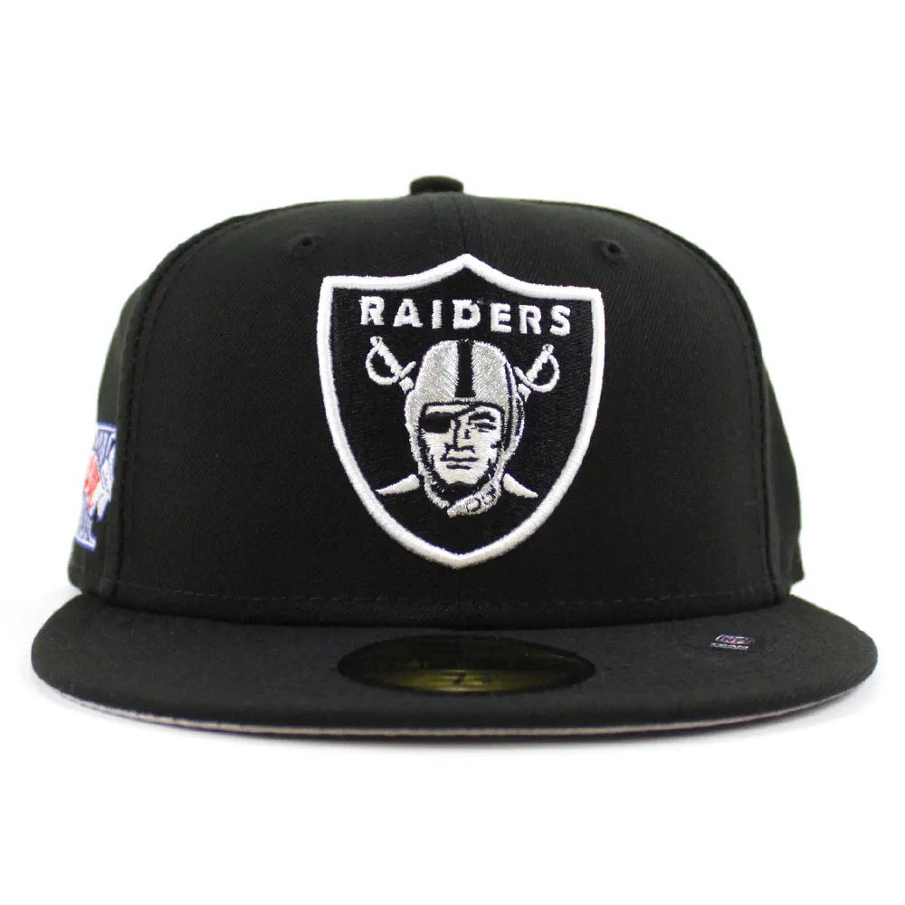 Las Vegas Super Bowl Raiders New Era 59Fifty Fitted hat (Team Color Gray Under Brim)