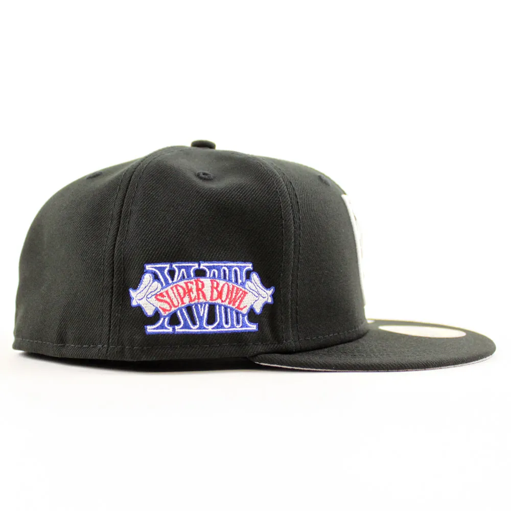 Las Vegas Super Bowl Raiders New Era 59Fifty Fitted hat (Team Color Gray Under Brim)