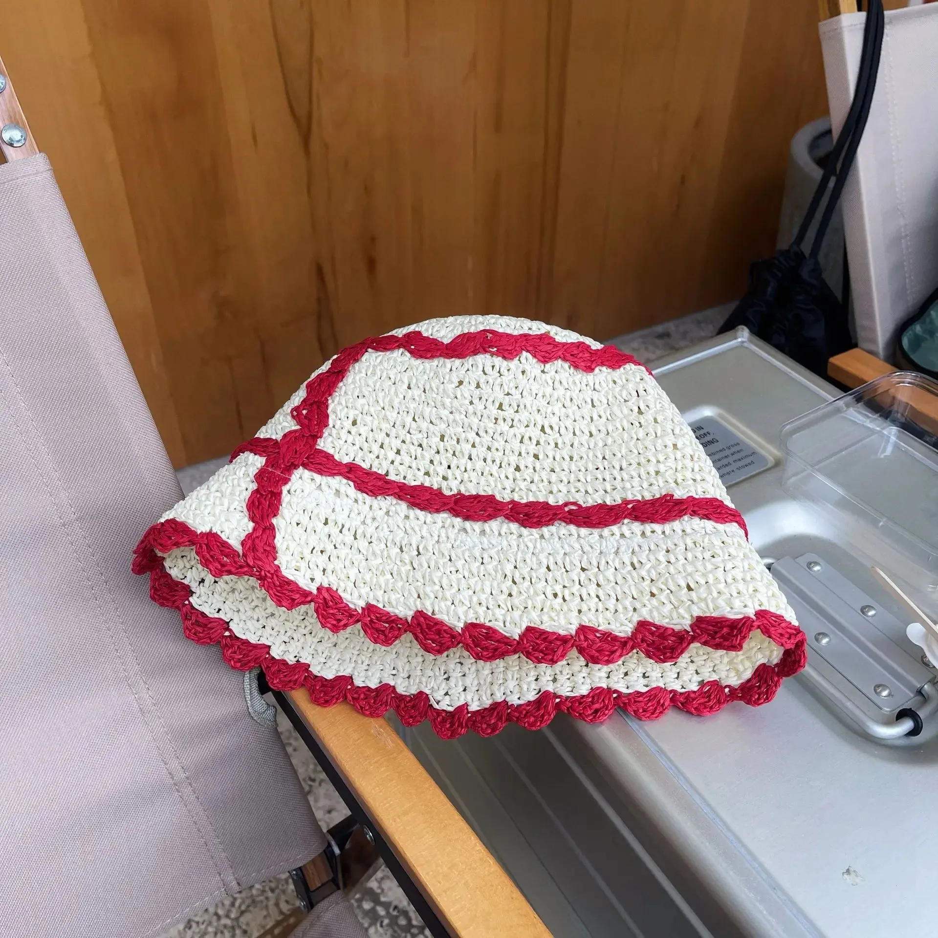Lattice Handmade Crochet Bucket Hat