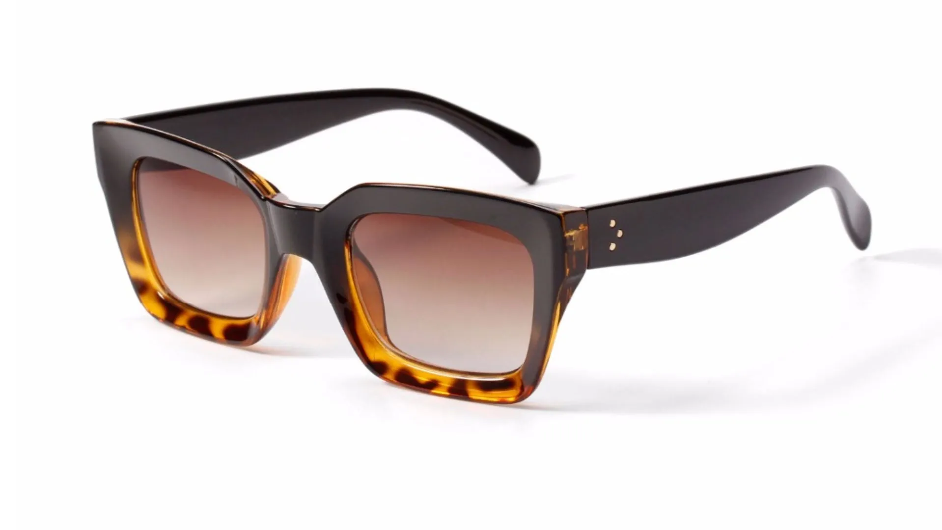 Lentes Acetato Vintage Retro Rectangular Diseñador Paris Peoples Tres Puntos
