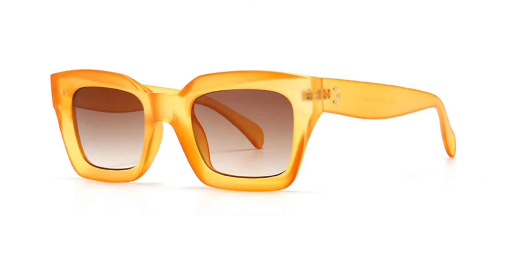 Lentes Acetato Vintage Retro Rectangular Diseñador Paris Peoples Tres Puntos