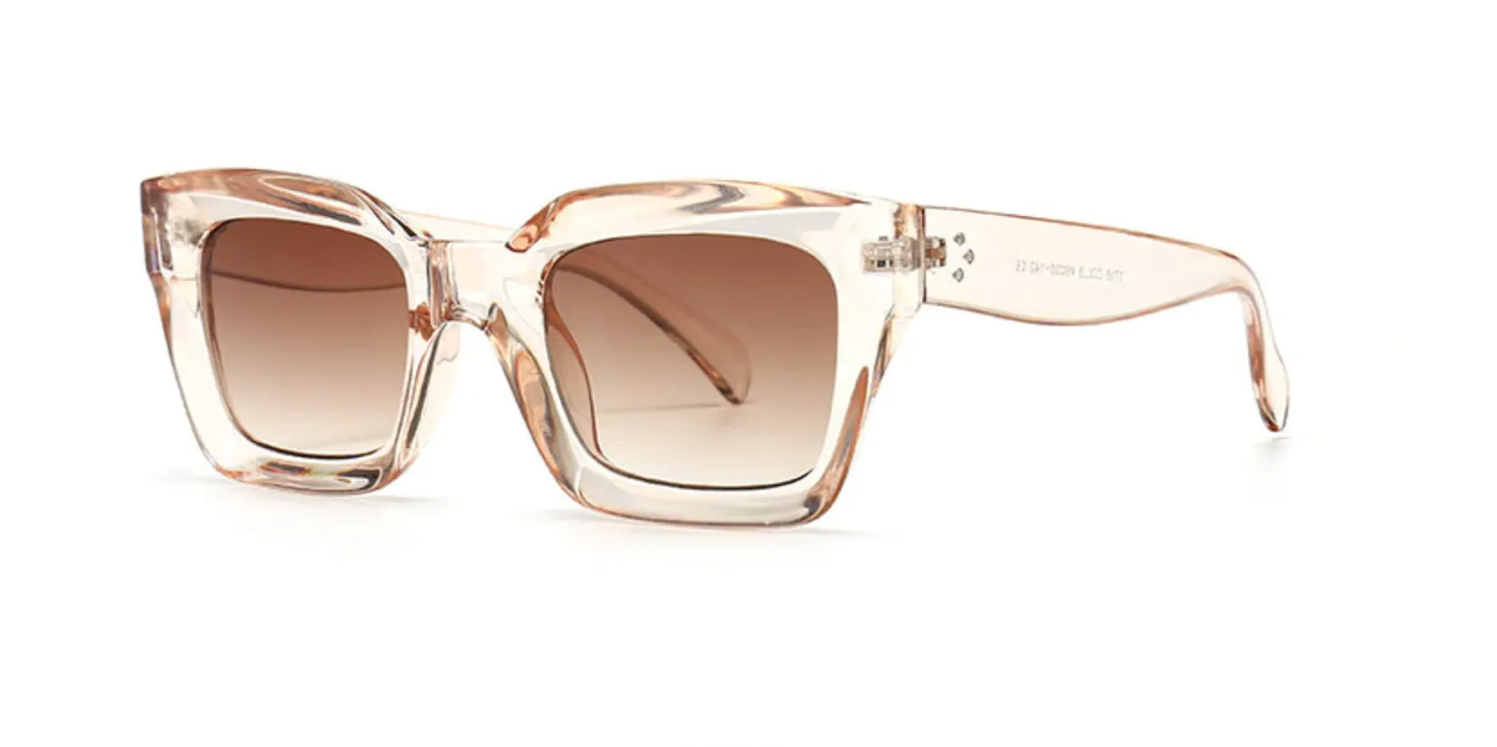 Lentes Acetato Vintage Retro Rectangular Diseñador Paris Peoples Tres Puntos