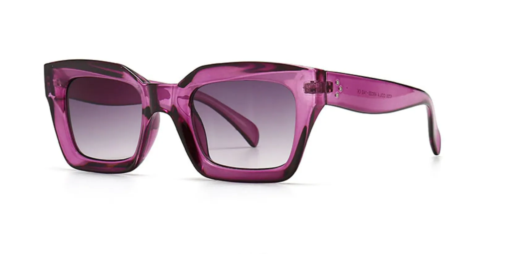 Lentes Acetato Vintage Retro Rectangular Diseñador Paris Peoples Tres Puntos