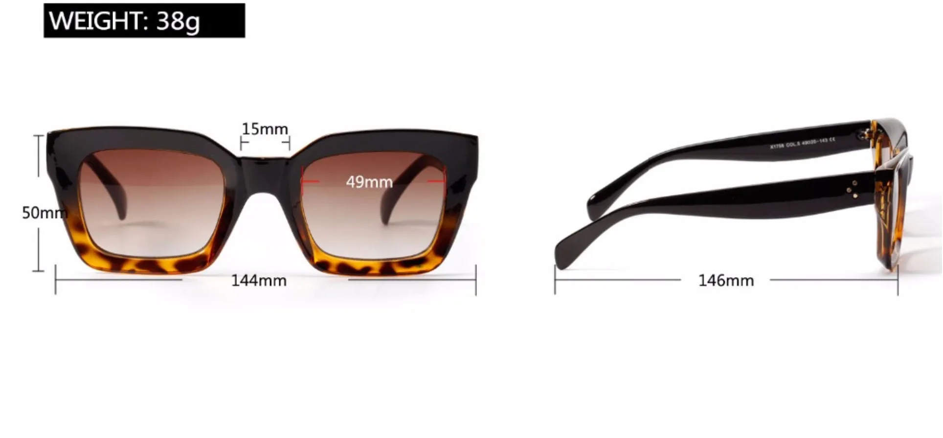 Lentes Acetato Vintage Retro Rectangular Diseñador Paris Peoples Tres Puntos