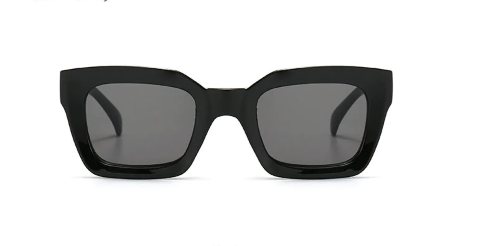 Lentes Acetato Vintage Retro Rectangular Diseñador Paris Peoples Tres Puntos