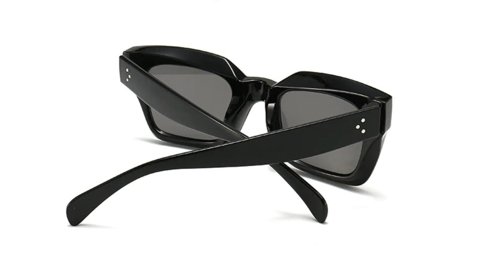 Lentes Acetato Vintage Retro Rectangular Diseñador Paris Peoples Tres Puntos