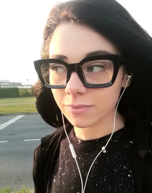 Lentes Unisex de Acetato Graduables Icónicos 3 puntos Oliver armazón negro Peoples Avant Garde High Fashion moda diseñador Retro Hipster