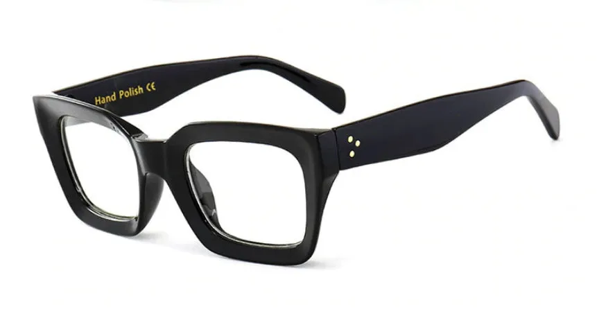 Lentes Unisex de Acetato Graduables Icónicos 3 puntos Oliver armazón negro Peoples Avant Garde High Fashion moda diseñador Retro Hipster