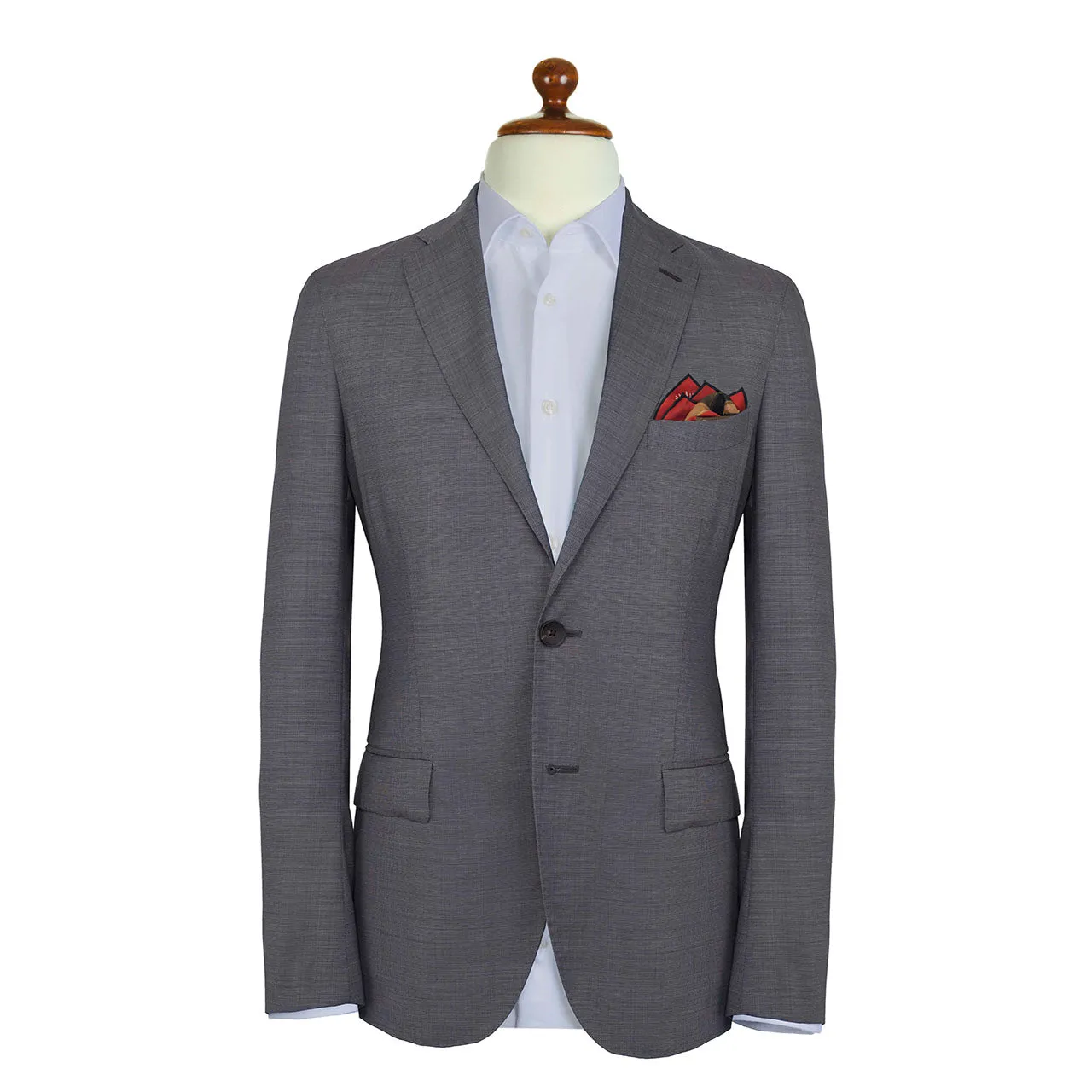 Les Chevaliers Blood Red Pocket Square
