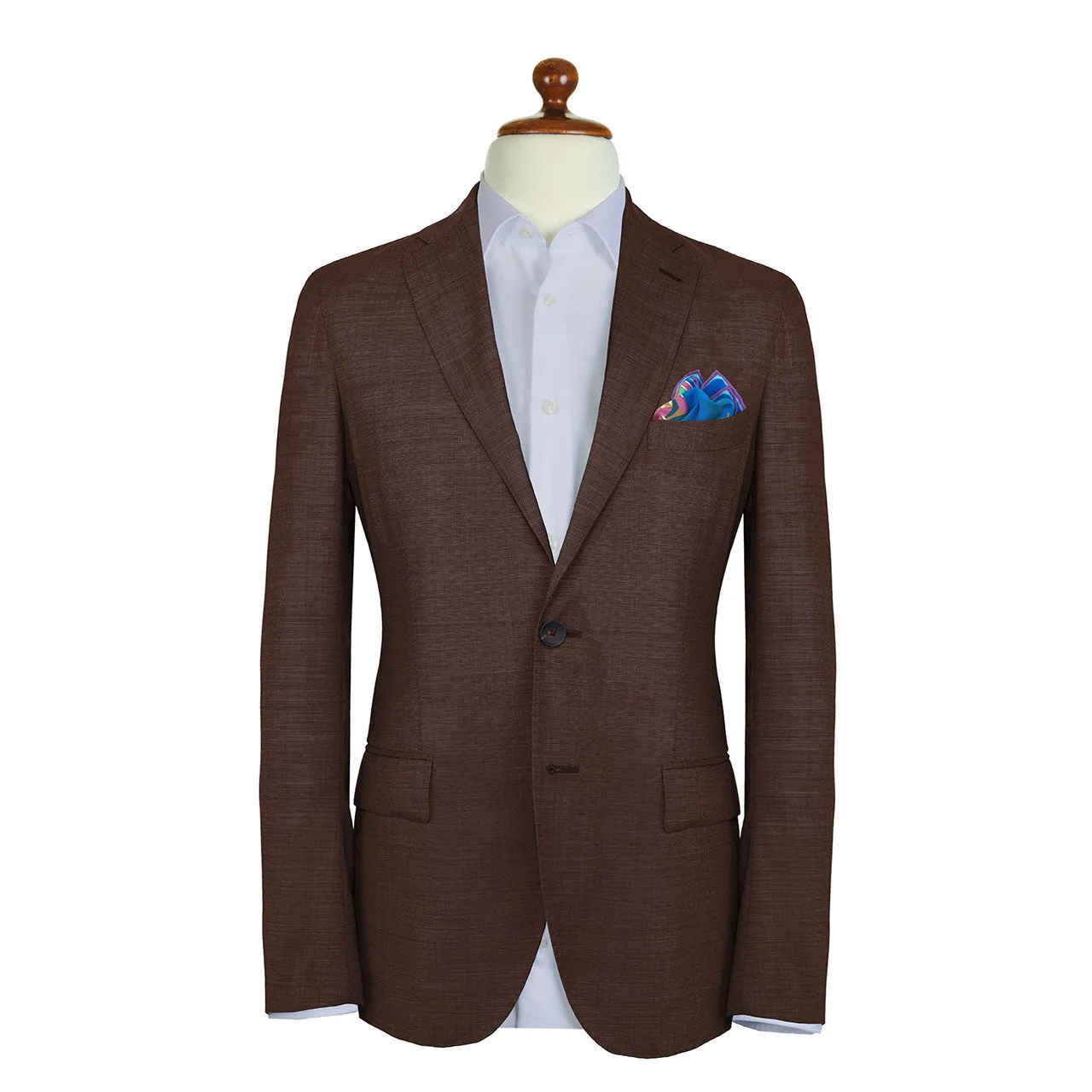 Les Pantheres Royal Purple Pocket Square