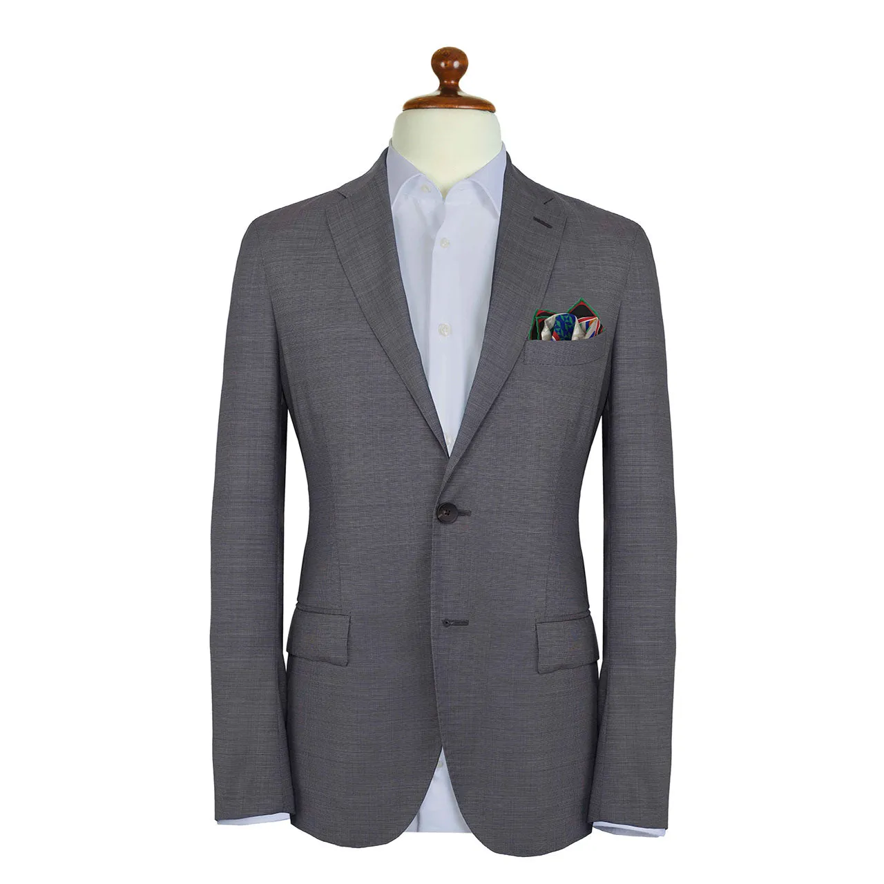 Les Pantheres Spanish Green Pocket Square