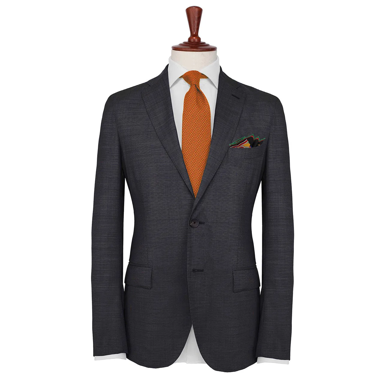 Les Pantheres Spanish Green Pocket Square