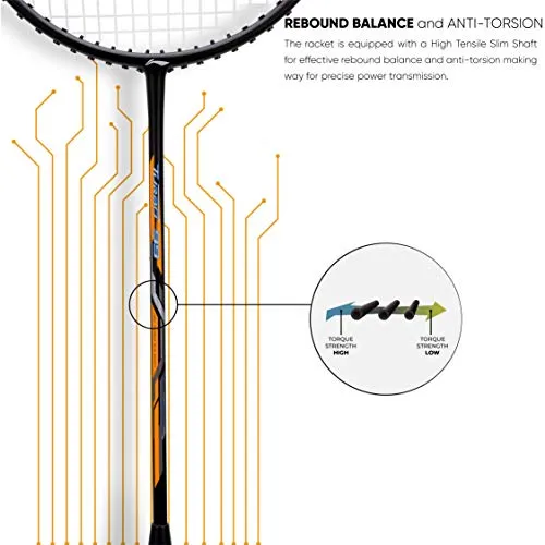 Li-Ning Turbo 99 Strung Carbon Fibre Racket With Free Full Cover