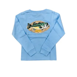 Light Blue Bass Mount LS Tee