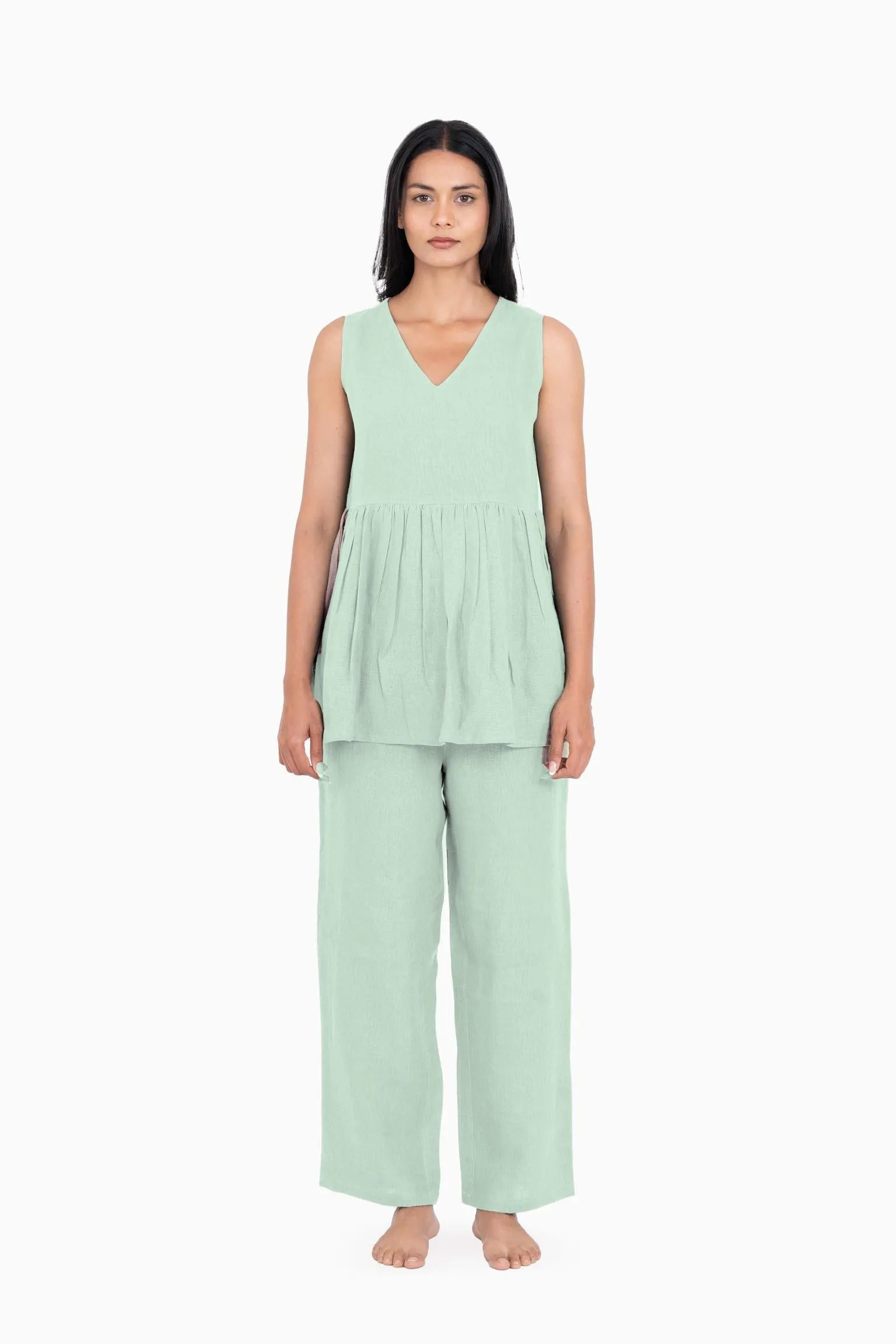 Linen Flavia Co-Ord Set-Petal Pink