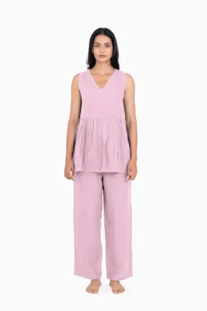 Linen Flavia Co-Ord Set-Petal Pink